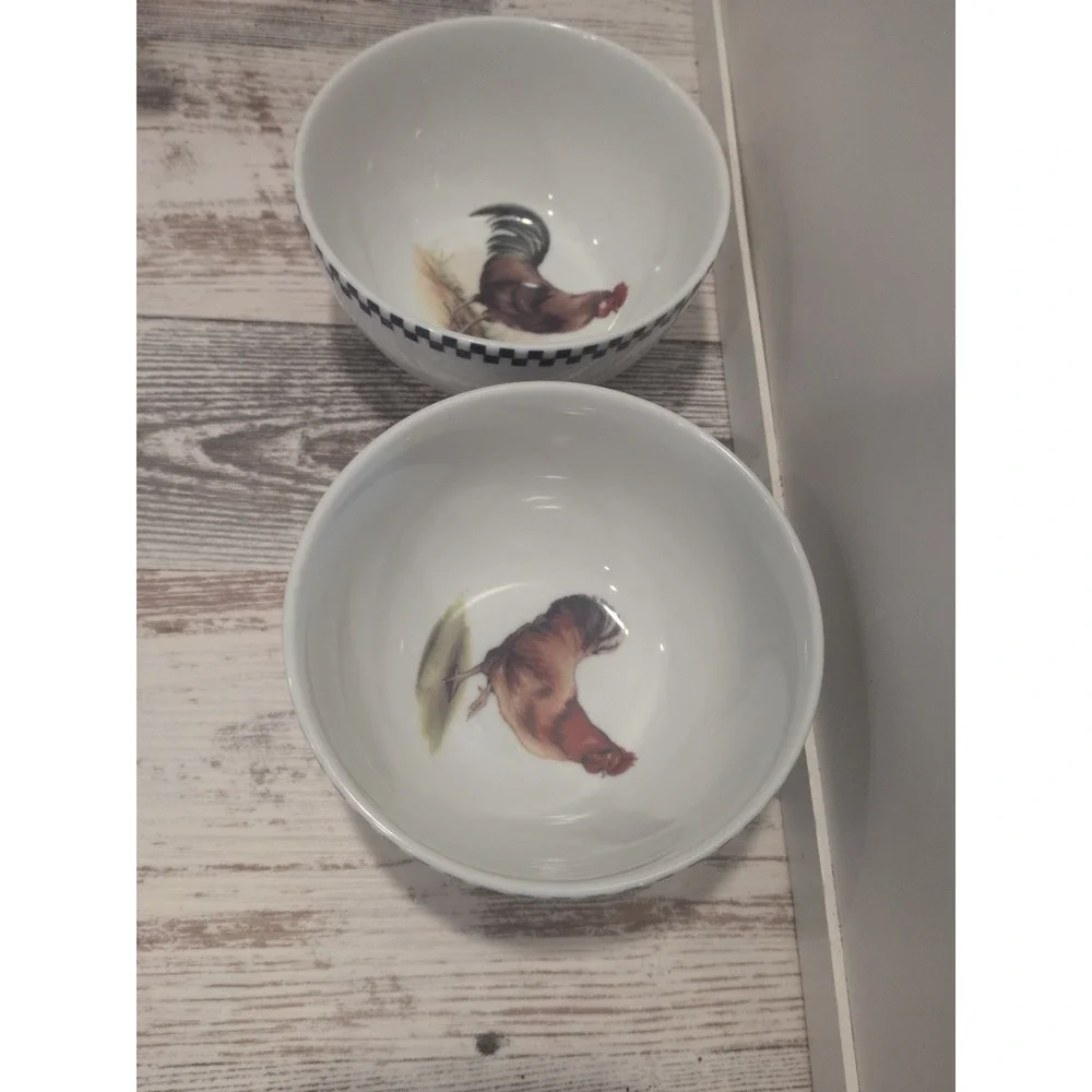 Williams Sonoma Rooster Coupe Cereal Bowl 5.5 Inch Discontinued